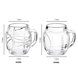 Service unique Largement applicable Robuste Fiable 350ml 400ml 500ml 650ml 1000ml <span class=keywords><strong>Verre</strong></span> à bière en forme de football - Product Image 4