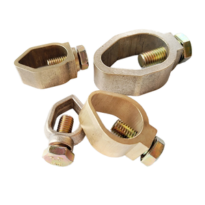 Connecteur de conducteur de pince de fil de tige de terre traitement connecteur de conducteur de pince de fil de terre en laiton - Product Image 2