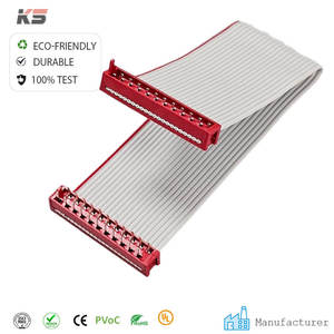 Câble plat isolé en PVC IDC DIP 1,27 mm 22P, assemblage de faisceau de câbles pour applications électroniques Micro Match - Product Image 1