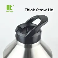 Bouteille isotherme en acier inoxydable de 128 oz pour bière froide, gourde sportive, mug thermos, gourde de 1 gallon, gobelet métallique d'hydratation