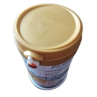 Boîtes métalliques vides de lait sec en poudre personnalisées de 300 g boîtes de conserve de café en fer blanc avec bouchon à rabat en plastique