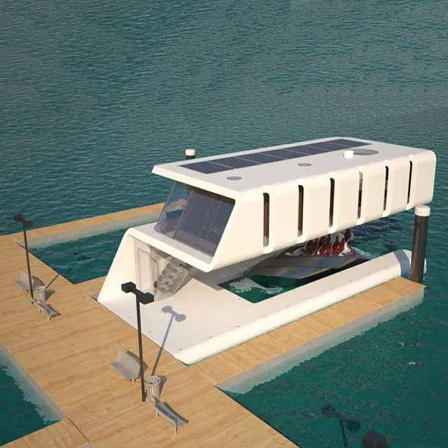 Beweegbare Uitbreidbare Drijvende Huis Scheepvaart Container Frame Huis Geprefabriceerde Prefab Moderne Huis Luxe Villa