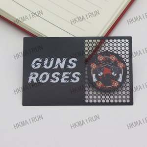 Cartes de visite professionnelles en acier inoxydable noir personnalisées et bon marché - Product Image 6