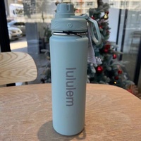   Gourde Sport Style Yoga Life 710ml 24oz en Acier Inoxydable à Double Paroi Isolée Sous Vide Anti-Fuite Maintien Thermique 6-12 Heures