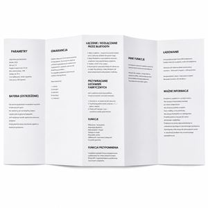 Manuel d'instructions pliable personnalisé, impression de dépliants noir et blanc, guide d'utilisation, livret pour l'emballage de produits électroniques - Product Image 1