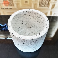 Pot de fleurs cylindrique blanc, livraison gratuite, style terrarium, pour l'intérieur
