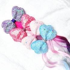 JHQSXIFR_51IE <b>Lighting</b> Wig Hair Pins Princess Ribbon Tongs Plastic Hair <b>Clamps</b> for Girls 5cm for Party Decorations - Product Image 1