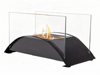 Brasero de table moderne en acier inoxydable, portable, sans fumée, au bioéthanol, pour l'extérieur