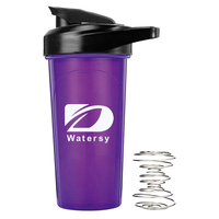 Logo personnalisé Fitness Écologique Shaker Bouteille Sport Bouteille D'eau 600ml En Plastique Sans Bpa Gym Sport Protéine Shaker Bouteille