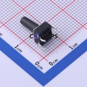 TS-1095PD-A15B3-D2 Tactile Switch Through hole-4P,6x6mm Switch Single Pole Single Throw Round Button 2.5N Through Hole - Product Image 2