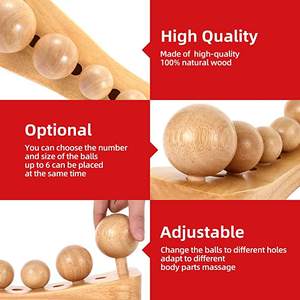 Outils <span class=keywords><strong>de</strong></span> Massage <span class=keywords><strong>de</strong></span> thérapie au bois, <span class=keywords><strong>Kit</strong></span> <span class=keywords><strong>de</strong></span> Massage <span class=keywords><strong>de</strong></span> Drainage lymphatique pour le Massage Gua Sha, Anti Cellulite, sculptant le corps, se débarrasse des cellules - Product Image 6