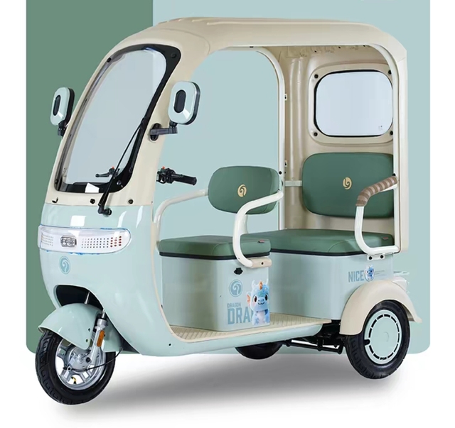 KEYU in Stock Three Seats Human-powered Electric Tricycle 1000W for Elderly