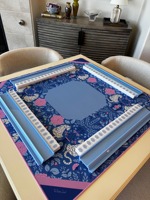 DEF Lüks Mahjong Taşları 160 Parça Set Katlanabilir Su Geçirmez Çevre Dostu Taşınabilir Tasarım Beyaz Akrilik Eğlence Oyunu