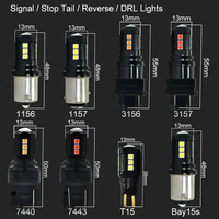 Bombilla LED CANBUS para Auto, 12V, Blanca, Roja, Amarilla, 921 912 T15 W16W, Sin Errores, para Luz de Reversa