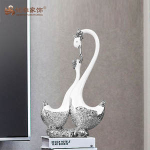2024 fournisseurs chinois résine maison décorative amoureux <span class=keywords><strong>Statues</strong></span> décor à la maison mariage saint valentin cadeau Couple cygne <span class=keywords><strong>Animal</strong></span> Sculpture - Product Image 6