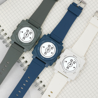 Montre numérique sport étanche Mingrui, nouveau design, vente en gros, réveil pour étudiants, bracelet en PU, cadeau pour enfants