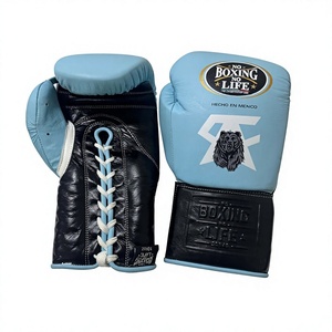 Wholesale Leather MMA Boxing Gloves <b>Laced</b> Stretch Custom Logo <b>Top</b>-quality Unisex Boxing Equipment Manufacturer - Product Image 1