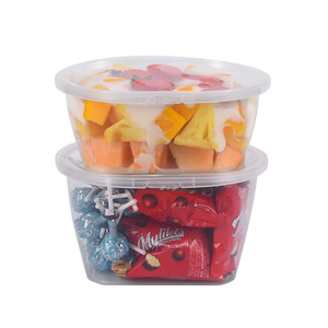 Disposable Oval Plastic Food Container With Clip On Lid For Takeout Travel <b>Storage</b> <b>Microwave</b> Safe - Product Image 4