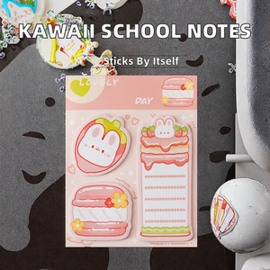 Sáng Tạo Kawaii Phim Hoạt Hình Nữ Sinh Tự Dính Dính Ghi Chú Dễ Thương Văn Phòng Phẩm Cho Trẻ Em Memo Pads - Product Image 3