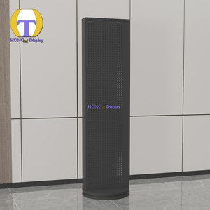 Estantes de exhibición de vidrio templado de alta calidad, iluminación LED, diseño de llave de bloqueo, tienda de humo, uso de tienda, pantalla de vidrio de poste giratorio - Product Image 6