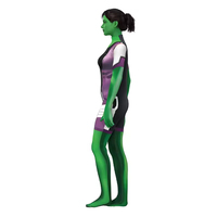 Traje de Cosplay de la Película Marvel: El Increíble Hulk, Disfraz de Superhéroe She-Hulk para Mujer, Traje de Cuerpo Entero de Poliéster, Precio de Fábrica, En Stock