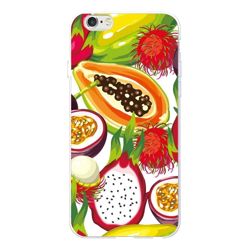 Creative fruit cartoon design mobile phone bag suitable for iPhone 7/8 case shockproof design TPU mobile phone case custom logo