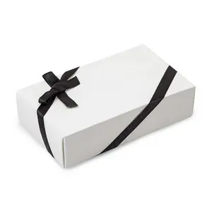 Pre-Gebonden Satijnen Lint Elastische Boog Met Stretch Loop Voor Gift Box Decoratieve