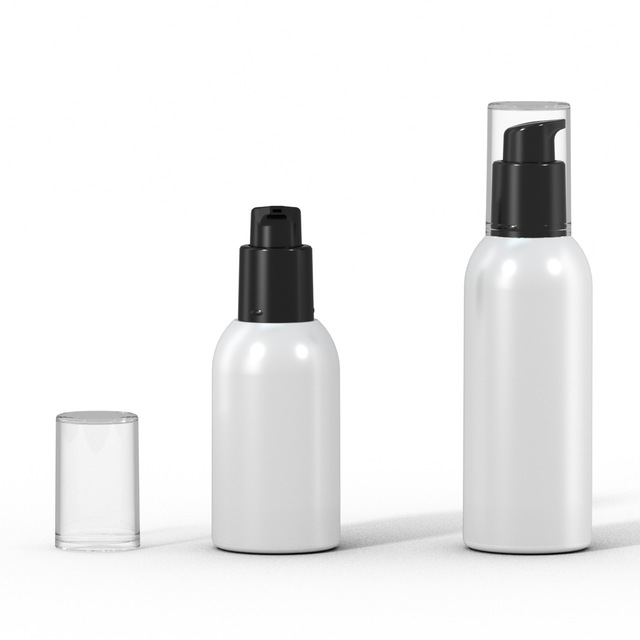New Design Custom Color PP Airless Refillable 30ml/50ml Cosmetic Lotion Pump Bottle with Silk Screen Printing 1oz