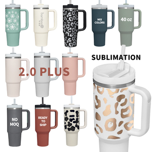 Taza de viaje aislada al vacío de acero inoxidable de doble pared con asa H2.0 vaso popular de aventura personalizado de 30oz 40oz - Product Image 3