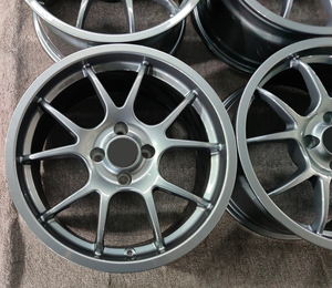 <span class=keywords><strong>Ruedas</strong></span> forjadas personalizadas gris pistola más portavoces 16 a 24 pulgadas 17x8 <span class=keywords><strong>ruedas</strong></span> 4x108 para la serie F12 T80 EC70 - Product Image 6