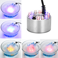 Nébuliseur à ultrasons en plastique, fontaine d'eau, humidificateur d'air à 12 LED, écologique, atomiseur pour salle à manger, en boîte