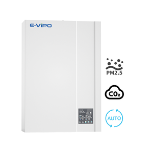 Unité de récupération de chaleur <span class=keywords><strong>pour</strong></span> une seule pièce sans conduit, système de ventilation à récupération d'énergie HRV rectangulaire, <span class=keywords><strong>VMC</strong></span> <span class=keywords><strong>double</strong></span> <span class=keywords><strong>flux</strong></span>, conception graphique murale - Product Image 4