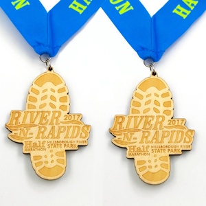 Medallón de Madera Personalizado con Grabado, Medalla Deportiva para Maratón, Recuerdo, Regalo, Decoración - Product Image 5