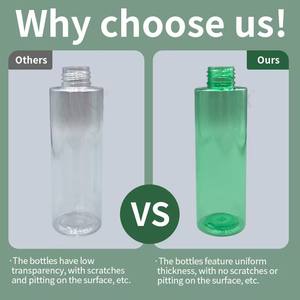 Botella de embalaje cosmético <span class=keywords><strong>PET</strong></span> reciclable, botella de champú de plástico transparente, botella de Gel de ducha de aceite para el cabello recargable - Product Image 5