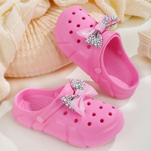 Yaz çocuklar plaj sandaletleri erkek kız katır sevimli karikatür bebek terlik düz bahçe ayakkabısı baskılı özelliği ile - Product Image 4