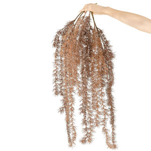 Vente en gros PU Bande Must Rotin Plante Verte Artificielle Décorations de Mariage Usine Fausses Fleurs pour Noël Saint Valentin INS - Product Image 4