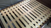 Lattes de lit verticales en bois Queen 60x80 durables, écologiques, avec grip en silicone antidérapant, respirantes, pliables, remplacement de sommier