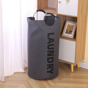 Cesto de Ropa Grande de 90L, Bolsa de Lavandería Plegable, Cesto de Ropa Alto Independiente, Contenedor de Lavandería Plegable - Product Image 4