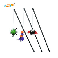 Famipet Fabricant – Nouveau jouet interactif pour chat, baguette de chat amusante avec design d'insecte sur le thème d'Halloween