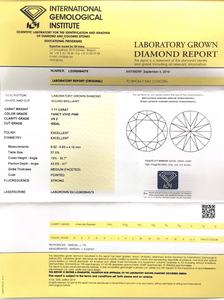 メッシジュエリー カスタムメイド メンズ向け ファンシーカラーレッドダイヤモンド ラボグロウンピンクダイヤモンド - Product Image 5