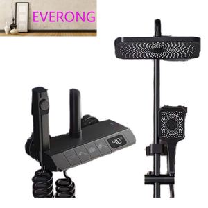 Set Doccia Termostatico con Display Digitale LED Intelligente, Valvola di Ingresso Acqua Solare Lucida, Design a Tasti Pianoforte, Pressione Morbida - Product Image 2