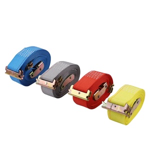 حبل شاحنة لشد السقاطة وحزام ربط وتثبيت بضائع البوليستر 2 بوصة لشاحنة تأمين البضائع - Product Image 1