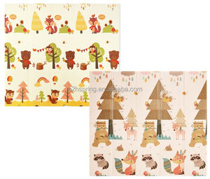 Tapis de <span class=keywords><strong>jeu</strong></span> pour bébé écologique XPE à succès en 2026, motif de train doux, tapis pour enfants, tapis de sol pliable pour ramper, pour bébés - Product Image 3