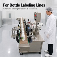 Machine d'étiquetage automatique de bouteilles rondes SINBON pour autocollants adhésifs
