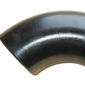 high quality 3/4" ANSI B16.9 A234 WPB Black painting carbon steel 45 elbow