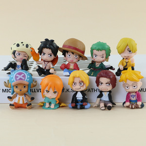 10 unids/set niño 0ne pieza <span class=keywords><strong>Luffy</strong></span> <span class=keywords><strong>Zoro</strong></span> Nami Ace <span class=keywords><strong>Sanji</strong></span> Anime figura misterio caja ciega juguete Catcher Gachapon huevo caja juego premios Juguetes - Product Image 2
