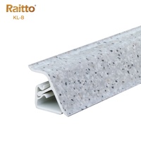 Plinthe en plastique imperméable de marque RAITTO, modèle KL-B, plinthe de cuisine en PVC, accessoires de revêtement de sol en PVC