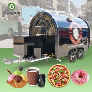 Luxury Cold Cafe Truck Mini Waffle <b>Small</b> Barbecue Food Icecream Mobile Henan Gold Vend Coffee Cart Trailer - Product Image 1