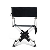 Chaise de camping pliante portable en aluminium pour extérieur, avec sac latéral, idéale pour le camping et la détente