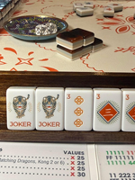 Jeu de tuiles de Mahjong personnalisé à 4 couches, style chinois élégant, motifs Tigre, Joker, Floral, pour collection et soirées